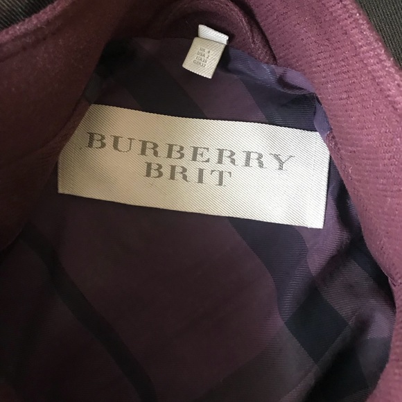 Burberry Burgundy Trench Coat - Picture 10 of 12